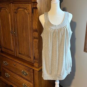 Ladies silver dressy tunic/tank